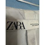 ZARA  Women's Blue Double Brestaed Long Sleeve Noct Collar Blazer Coat Jacket XS Photo 2