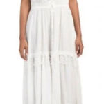 Jaase ✨  Boho Peasant White Crochet Lace Tiered Maxi Long Dress✨ Photo 0