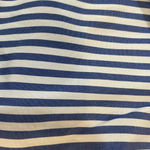 ZARA Black Eyelet Mini Skirt with Blue Striped Hem Photo 1