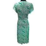 MELISSA ODABASH Bria Folie Maxi Kaftan Women's Size Small Green & White Photo 5