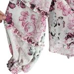 American Rag NWT  Boho‎ Floral Peasant Sheer Blouse Top Size Small Photo 8