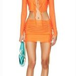 superdown Indy Ruffle Skirt Set in Orange Small Photo 0