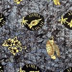 Hawaiian Black Gold Turtle Pareo Beach Cover Up Wrap Tasseled Sarong Skirt Dress Size undefined Photo 7