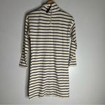 Vineyard Vines  Dress Women‎ XXS White Blue Striped Shirt Turtleneck Knit CP Photo 1