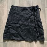 Honey Punch  black lace up skirt Photo 0