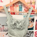 Hollister Sage Green  Rusched Crop Top Photo 0