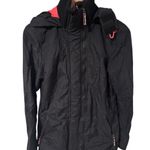 Superdry  The Windmac Professional Black Hooded Windbreaker Jacket Size Small Photo 9