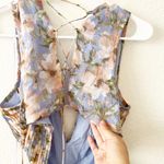 ASTR NEW Noya Floral Ruffle Maxi Slit Dress Size Medium Revolve Photo 5