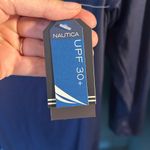 Nautica NWT Navy Blue Swim Cover-Up with Red Accents | Size Medium Photo 4