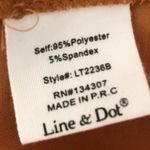 Line and Dot NWT  Thea Square Neck Blouse Caramel Puffed Sleeves Size Medium Photo 10