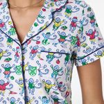 Roller Rabbit NWT Back to School Monkey Polo Pajamas Size XS Photo 1