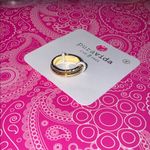 Pura Vida  ring Gold & Turquoise style stackable wave figet NEW size 8 Photo 1