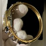 Vintage Elegant Gold and Black/Blue Women's Quartz Bracelet Watch Photo 5