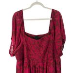 Torrid Tea Length Smocked Bodice A-Line Dress Ditsy Floral Preppy Womens Plus 3x Photo 4