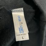 OTL Cropped Distressed Raw Hem Sweatshirt Black Size L Photo 5