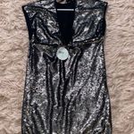 Verty NWT Silver Sparkly Sequin Mini Dress Photo 2