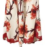 Foxiedox  white‎ midi dress red white floral NWOT Small Photo 7