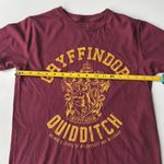 Harry Potter  Gryffindor Quidditch Short Sleeve Tee in Maroon Yellow Size S Photo 2
