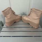 Free People  Womens Camp Out Natural Canvas Combat Boots Shoes Size 9 NWOT Photo 7