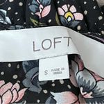 Loft Black Floral Blouse Goth Preppy Dark Coquette Fairy Forest Cottegecore S Photo 8
