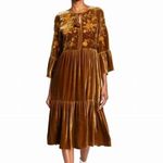 Johnny Was embroidered Millie Velvet Midi Dress RARE NWT (extremely oversized) Photo 4