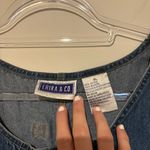 Erika & Co Denim vintage lace up patch pocket Dress Size XL Blue Photo 3