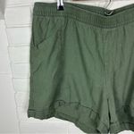 Old Navy  Green Linen Blend Relaxed Pull On Shorts Size XL Photo 4