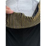 Joseph Ribkoff Vintage  Black Velvet Jumpsuit Off the Shoulder Gold Belt Size 12 Photo 5