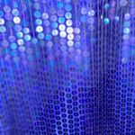 Vintage 90s Silhouette Royal Blue Sequin Shift Dress holiday Glam cocktail Party Size 1X Photo 2