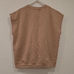 Madewell  (Re)sourced Cotton Short-Sleeve Relaxed Sweatshirt In Sandstone Size S Photo 3