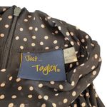 Just Taylor Black Cream‎ Polka Dot Halter Dress Sleeveless Ruffle Hem Size 4 Photo 5