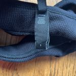 SKIMS Black Cotton Waffle Knit Thermal Ribbed Scoop Loungewear Bra Photo 2