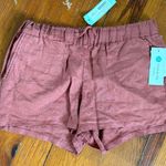 Kut From The Kloth NWT  Size 2 Linen Women's High Waist Terracotta Shorts Photo 0