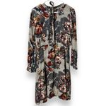Anthropologie  Antoinette Women's Floral Tie-Neck Dress‎ sz L Euro-Summer Chic Photo 1