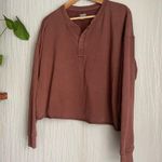 Aerie  Cropped Brown Sweater Size Medium Photo 1