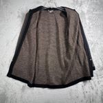 Dylani Knitwear Cardigan Womens XS Brown Black Zip Front‎ Textured Knit Classic Photo 3