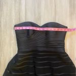 Halston Heritage Halston Herritage Strapless Sweetheart Black High Low Cocktail Dress, size 4 Photo 5