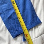 Vintage 90s Y2K Hip Hop Womens Size 8 Blue Capri Pants Casual Linen Blend Beach Photo 1