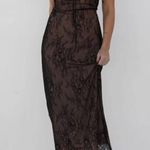 NWT Rumored Victorian Midi Dress Black Chantilly Wedding Holiday Lacy Size S Photo 1