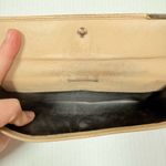 Gucci GG Canvas Wallet Purple Monogram Beige Leather Trim Snap Closure Photo 10