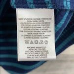 Anthropologie Akemi + Kin Top Womens Small Blue Stripped Mother of Pearl Buttons Photo 3