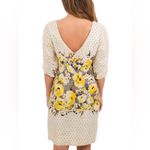 Anthropologie NWT  Meadow Rue Polka Dotted Yellow and Tan   Floral Dress Photo 1