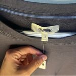 Madewell Superbrushed Easygoing Sweatshirt Black Coal 1X Crewneck Relaxed Fit Lagenlook Photo 8