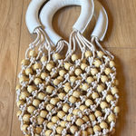 Tan Beaded Women's Bag Photo 0