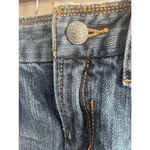 Tommy Hilfiger Women's ‎ Denim Mini Skirt Raw Hem Size 6 Blue EUC 0202 Photo 2