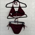 Massimo Burgundy Halter 2 pc Bikini Set Red Size undefined Photo 3