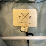 New! Thread & Supply ‘Issey’ Cropped Puffer Vest Women’s Size Medium Blue Photo 1