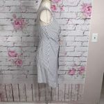 Jason Wu  gray asymmetric white and gray stripe sundress Photo 3