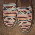 Bobs from sketchers memory foam Aztec loafers size 8.5 western print shoes flats Photo 2