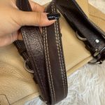 Coach  Chelsea Beige and Brown Pebbled Leather Shoulder Bag Photo 7